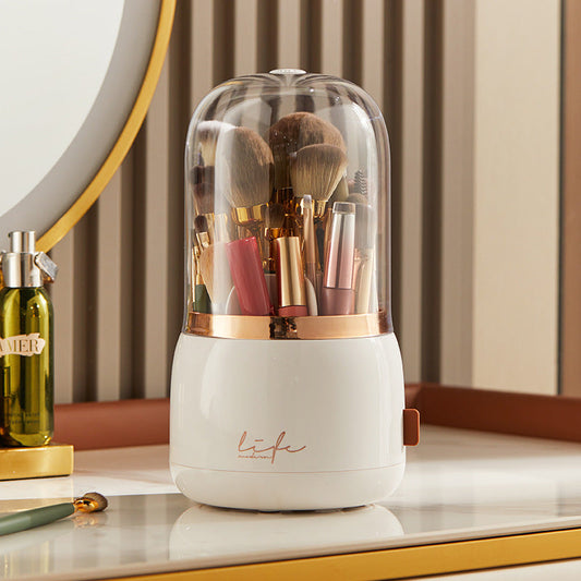 Cosmetic Brush Storage Bucket Organizer Rotating Brush Tube eprolo
