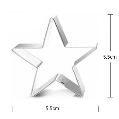 Sugar Candy Tools: Stainless Cutters, Choco Molds, Umbrella Cutter, 6 - pce Biscuit Kit for Fam & Party - Smart Savvy