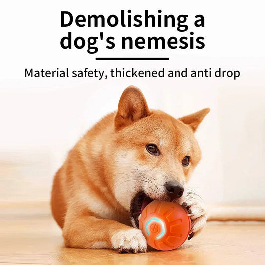 Smart Dog Toy Ball Electronic Interactive Pet Toy Moving Ball USB Automatic Moving Bouncing for Puppy Birthday Gift Cat Product eprolo
