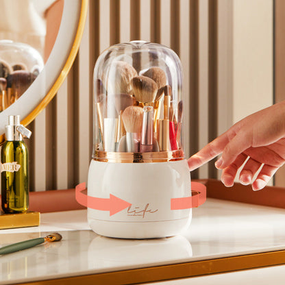 Cosmetic Brush Storage Bucket Organizer Rotating Brush Tube eprolo