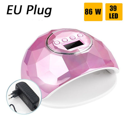86W UV LED Lamp Nail Dryer For Nail Manicure With 39 PCS LEDs Fast Drying Nail Drying Lamp Curing Light eprolo