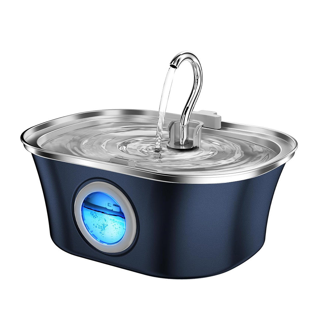 3.2L  Cat Water Fountain With Water Level Window,Stainless Steel Automatic Pet Water Fountain,Dog Water Dispenser Durable  USB eprolo