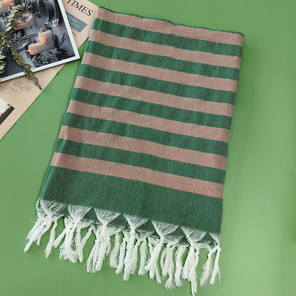 Turkish Beach Towel Striped Fringe Quick-Dry Large Size Cotton Bath Towel Multiple Styles Wholesale eprolo