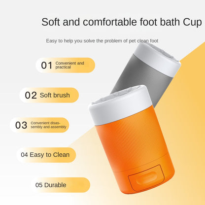 Pet Foot Washing Cup Dog Beauty Paw Cleaning Tool With Towel Feature Foot Bath Bathing Artifact - Smart Savvy