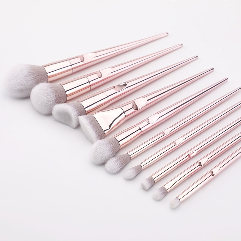 10Pcs Eye Makeup Brushes Set Eye Shadow Eyebrow Sculpting Power Brushes Facial Makeup Cosmetic Brush Tools eprolo
