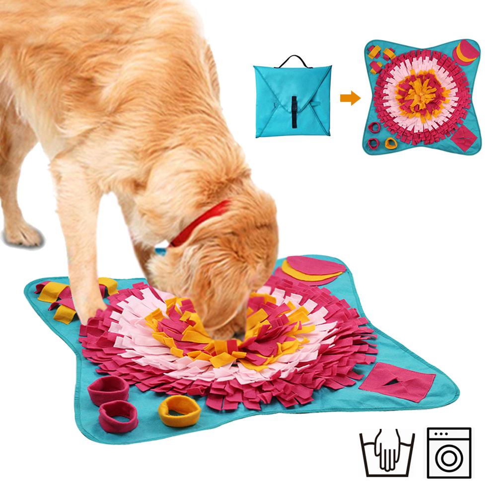Dog Pet Snuffle Mat Washable Dog Training Blanket Dogs Smelling Mat IQ Training Pressure Releasing Nose Work Toy eprolo