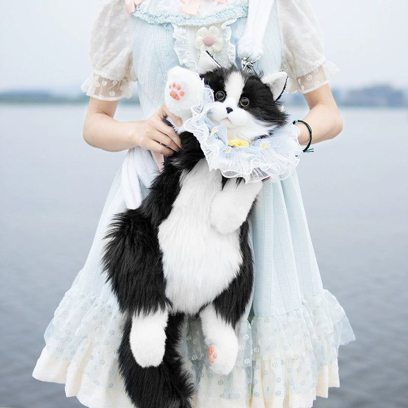 Handmade plush cat backpacks: super cute, trendy. Great bday gifts or toys, doubles as a cat - themed shopping bag - Smart Savvy