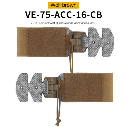 One Pair (2 Pieces) Style 3Ac Kit for FCPC V5 Tactical Vest Cummerbunds, with Quick Release Buckle, made of imported Tegris. - Smart Savvy