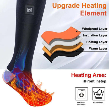 Winter Electric Heating Socks With Battery Box Rechargeable Anti-Cold Men Thermal Heated Foot Warmer Outdoor Camping Ski Sports - Smart Savvy