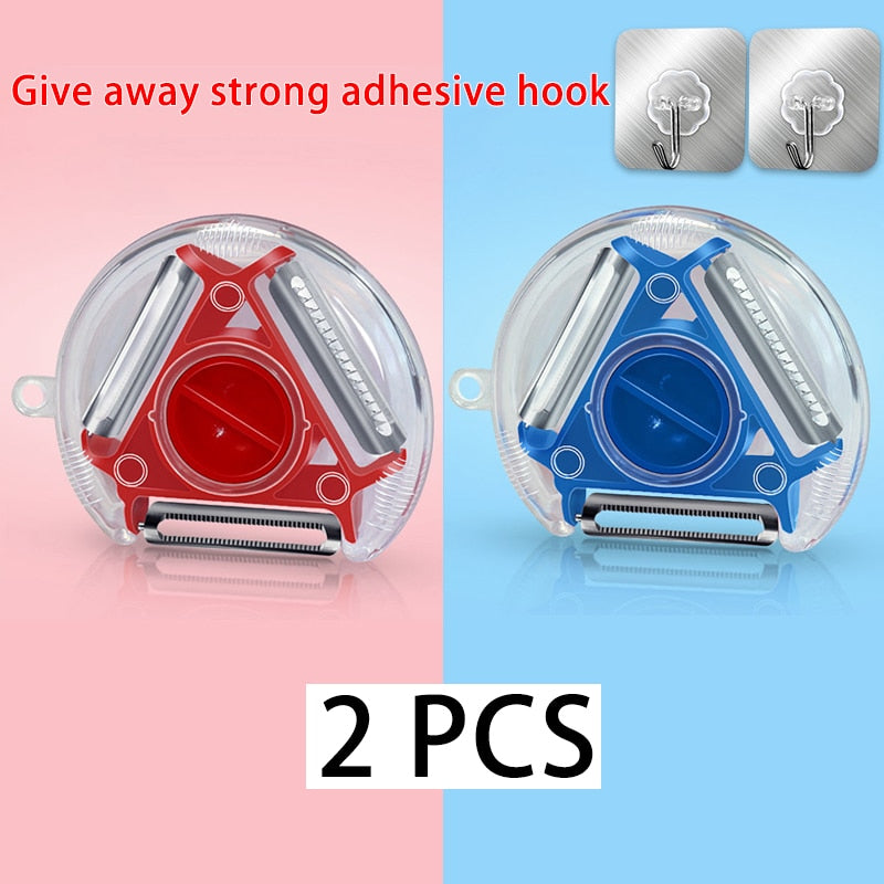Magic Trio Peeler Set Slicer Stainless Steel Peeler Shredder Julienne Cutter Multi Peel Blade Zesters Grater Kitchen Tool eprolo