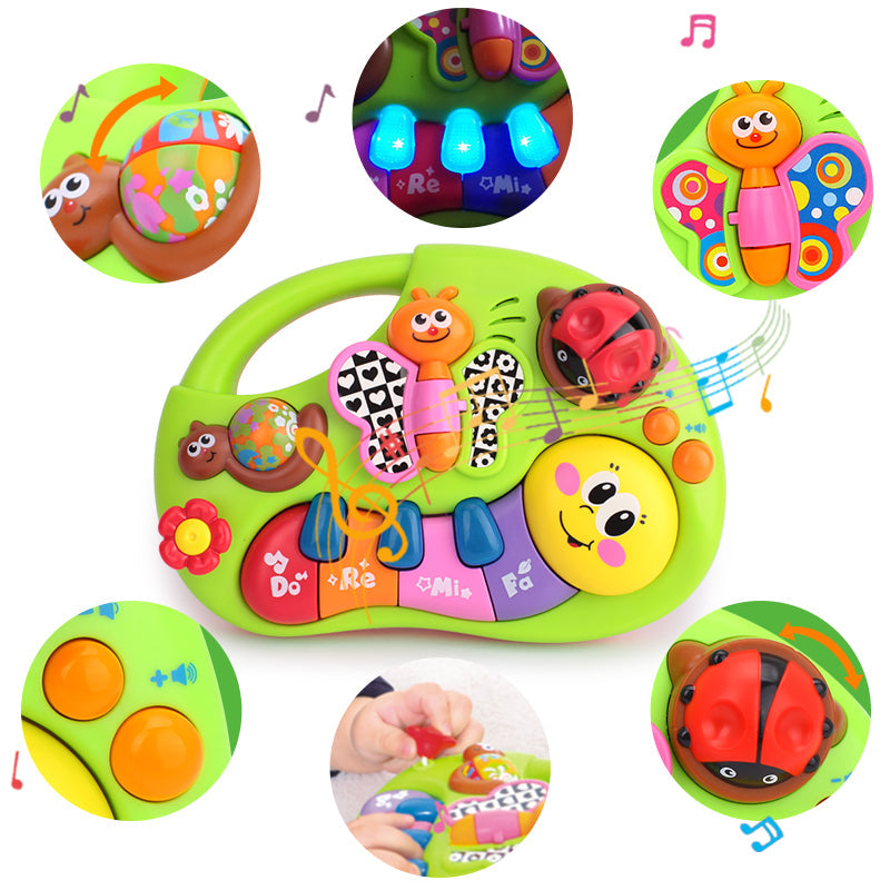 Baby Toys Learning Machine Toy with Lights & Music & Learning Stories Toy Musical Instrument for Toddler 6 month eprolo
