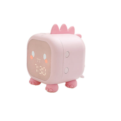 Fun Dragon Small Alarm Clock Creative Intelligent Night Light Desktop Clock Children Student Bedside Led Digital Electronic Clock eprolo