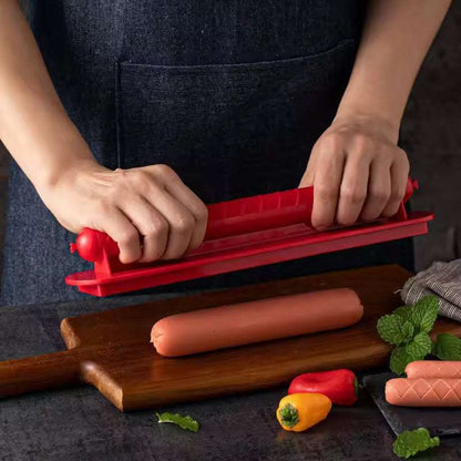 Cross - Groove Sausage & Hot Dog Slicer: Precision Mesh, Ideal Kitchen Accessory - Smart Savvy