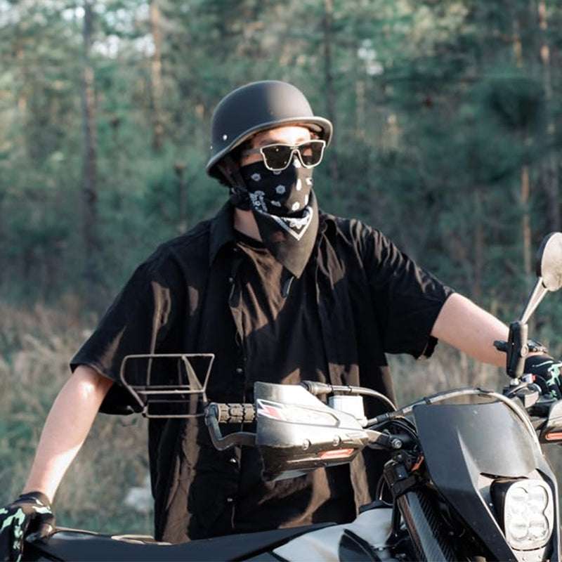 Half-Face Motorcycle Helmet for Cycling, with ECE and DOT Certifications. Made of ABS Material, Suitable for Men and Women. - Smart Savvy