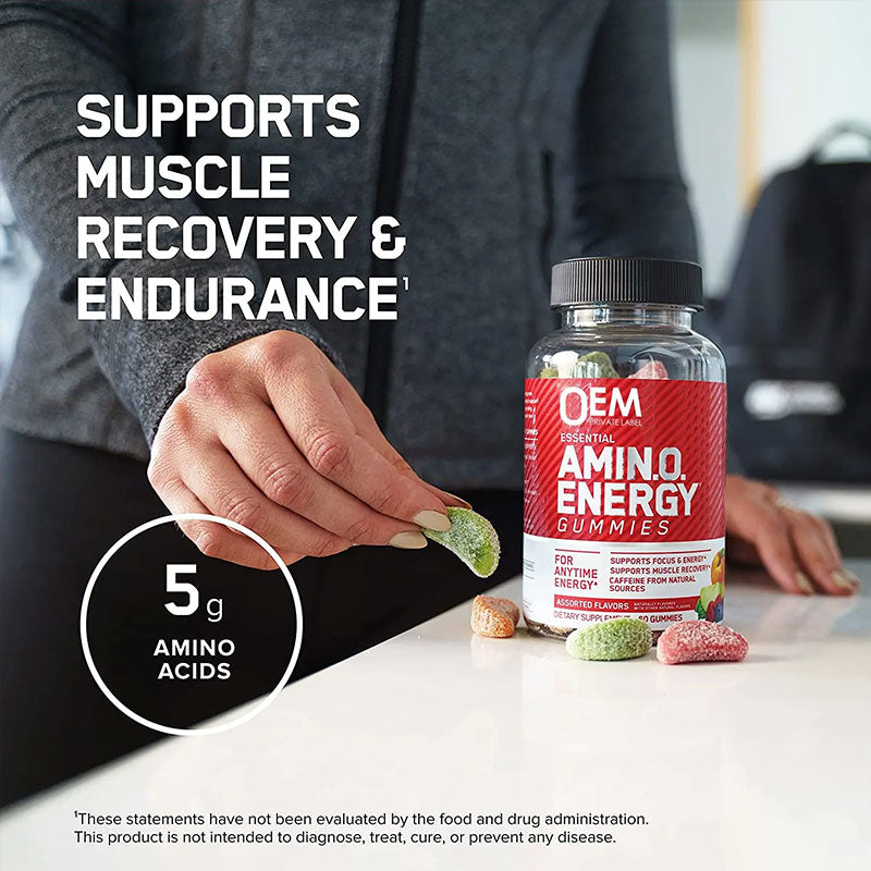 Energy gummies amino acids exercise and fitness gummies - Smart Savvy