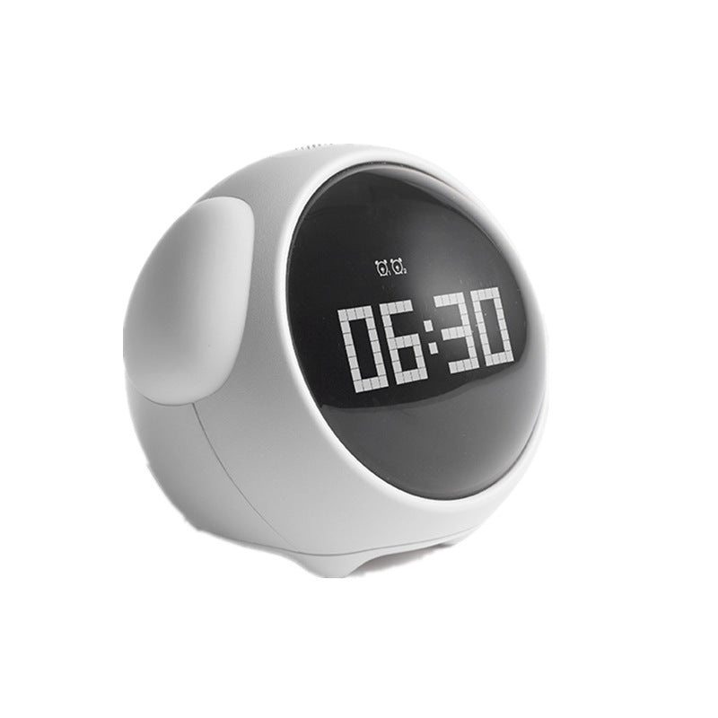 Children's LED Expression Pixel Alarm Clock Intelligent Luminous Alarm Clock Student Bedside Snooze Digital Alarm Clock eprolo