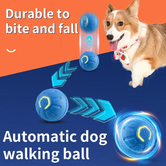 Smart Dog Toy Ball Electronic Interactive Pet Toy Moving Ball USB Automatic Moving Bouncing for Puppy Birthday Gift Cat Product eprolo