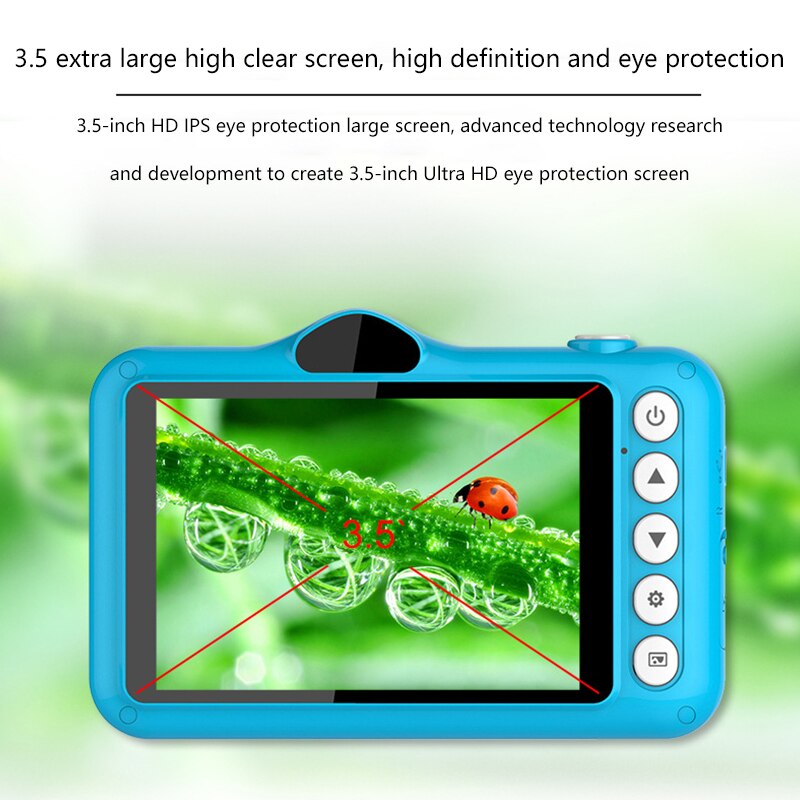 Child Camera Digital Camera 3.5 inch Cute Cartoon Camera Toys Children Birthday Gift 12MP 1080P Photo Video Camera For Kids eprolo