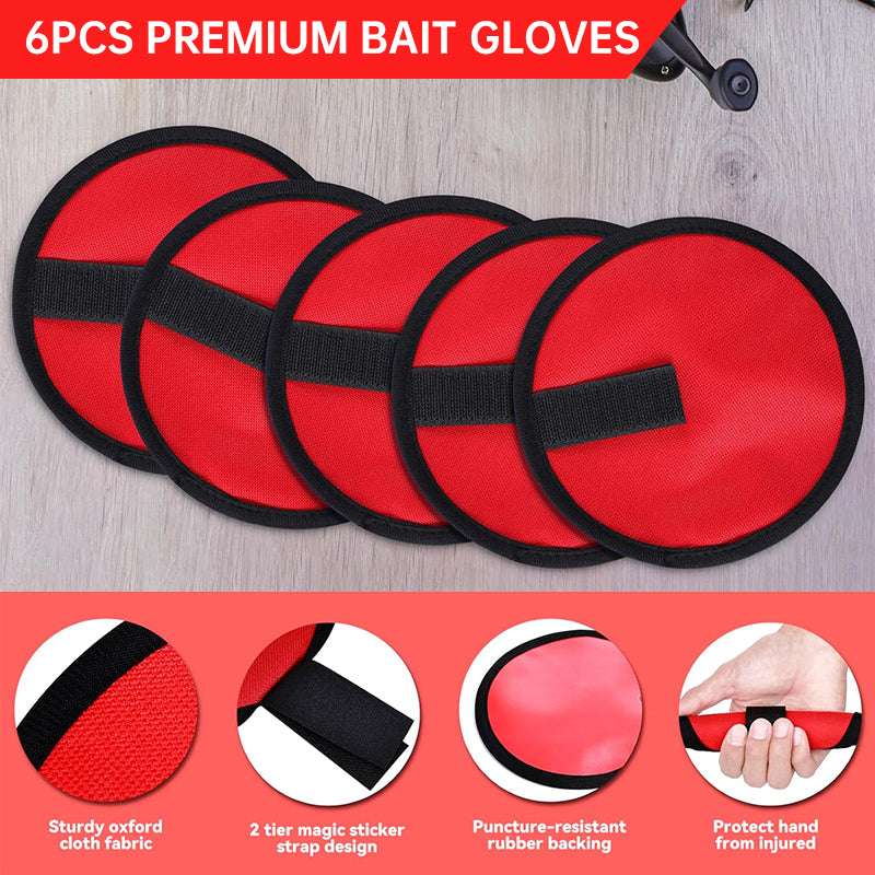 6 - piece set of 5.9 - inch lure wraps. Doubles as covers, gloves, hook protectors. Keeps anglers safe while fishing. - Smart Savvy