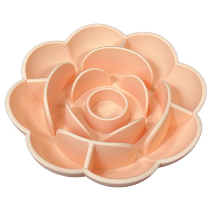 New Portable Dog Bowl Pet Feeder Licking Silicone Dog Bowl Slow Feeder Flower eprolo