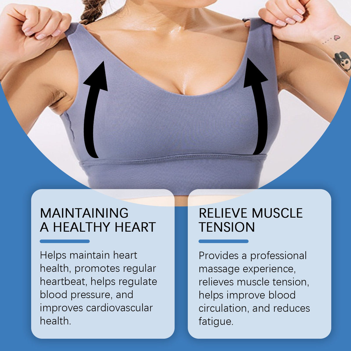 EOHOE Chest Massager Gently Massages And Lifts The Chest To Ease The Body eprolo