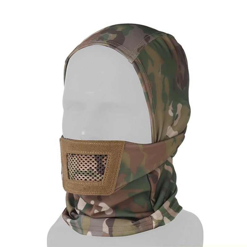 Men's Airsoft Mask, also a balaclava, for paintball, hunting, cycling. Knight style, full face protection. - Smart Savvy