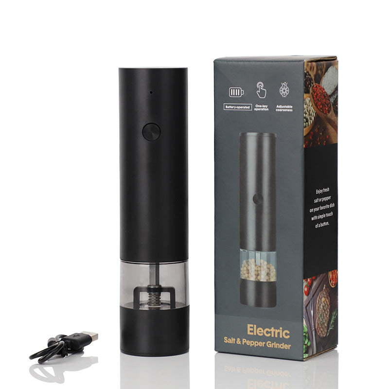 USB Charging Electric Pepper & Sea Salt Grinder with Base and Double Support for Easy Charging and Use - Smart Savvy