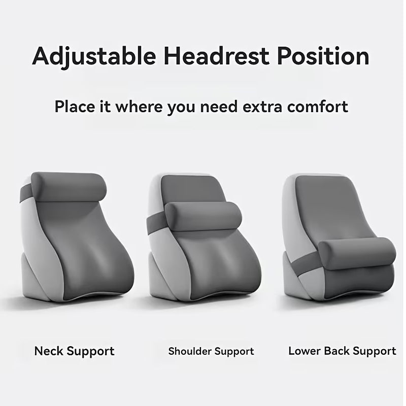 Large Memory Foam Reading Pillow - Adjustable Bed Backrest for Gaming, TV, Work & Relaxation eprolo