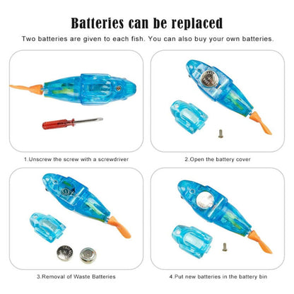 Luminous Electric Swimming Fish Toy Electronic Pet Fish Robot Fish Baby Bath Toy eprolo