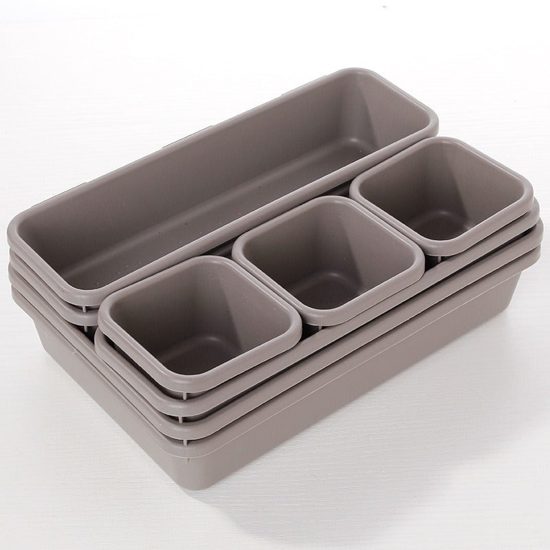 8pcs/set Adjustable Drawer Organizer Box Trays Make Up Cosmetics Sundries Divider Holder Kitchen Bathroom Closet Jewellery Box eprolo