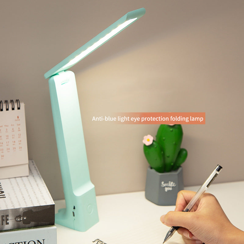 USB Rechargeable Eye Protection Desk Lamp Led Study Touch Folding Student Children Reading Bedside Lamp eprolo
