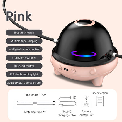 Smart Rope Skipping Machine Smart Jump Rope Machine 10-level Speed Adjustment Led Seven-color Light Wireless Music Function eprolo