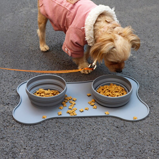 Portable Silicone Pet Bowl Folding Travel Dog Bowls Walking Water cat Bowl For Small Medium Dogs Cat Bowls Pet Eating Dishes eprolo