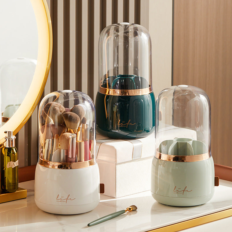 Cosmetic Brush Storage Bucket Organizer Rotating Brush Tube eprolo