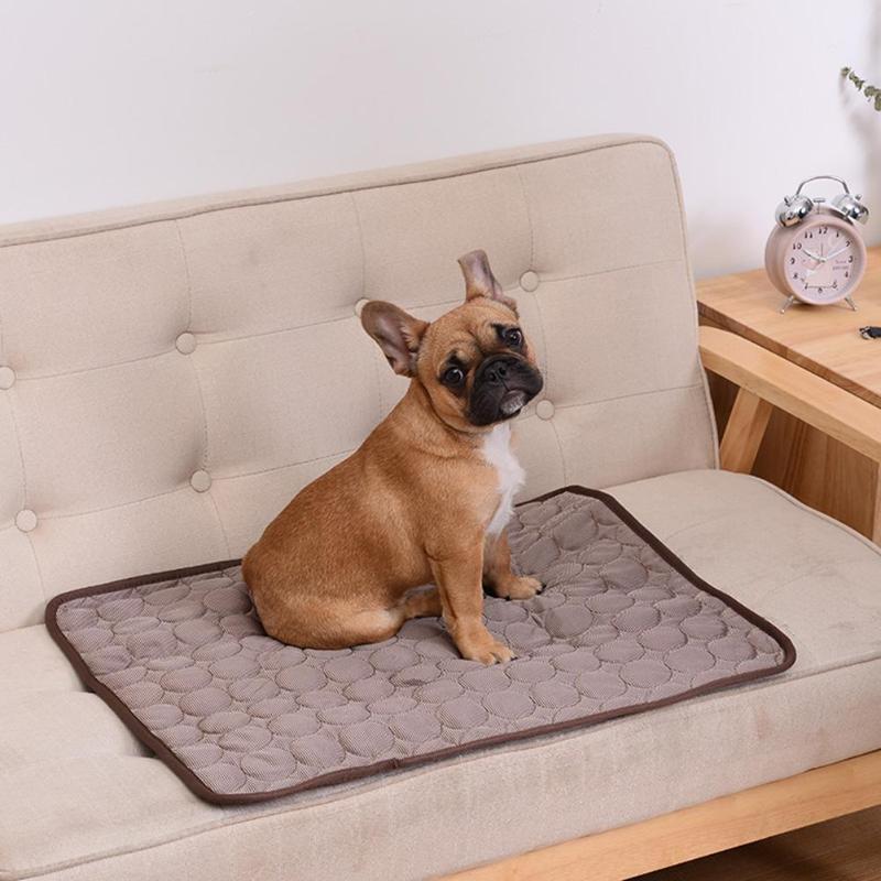 Dog Mat Cooling Summer Pad Mat For Dogs Cat Blanket Sofa Breathable Pet Dog Bed Summer Washable For Small Medium Large Dogs Car eprolo