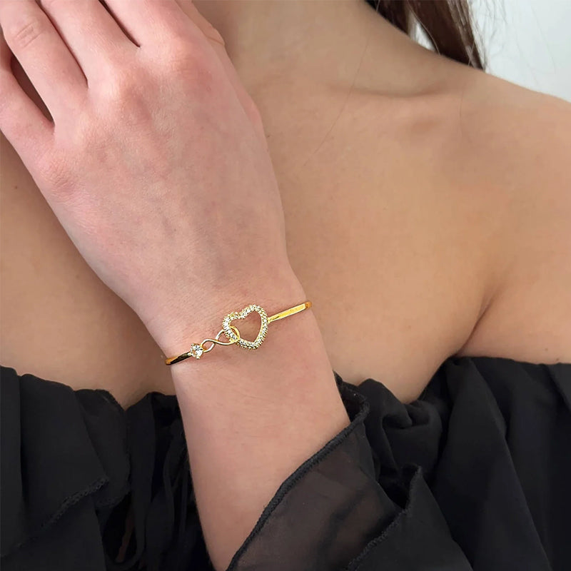 2025 Infinite - Symbol Hollow - Heart Bracelet for Daughter, with Gift Box, Ideal for Her Birthday Party and as an Adult Gift - Smart Savvy