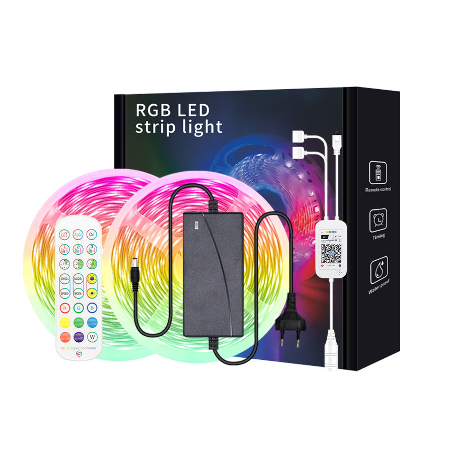 5050 Wifi Light Strip Set RGB Music 12V Light Strip Smart App Voice Sound Control LED Light Strip eprolo