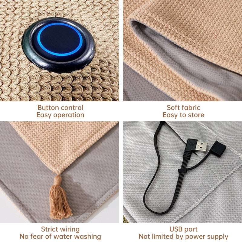Versatile Women's Portable Heated Shawls: Combining Soft Zipper and USB Heating Technology for Cozy Warmth - Smart Savvy