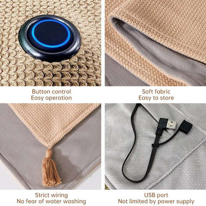 Versatile Women's Portable Heated Shawls: Combining Soft Zipper and USB Heating Technology for Cozy Warmth - Smart Savvy