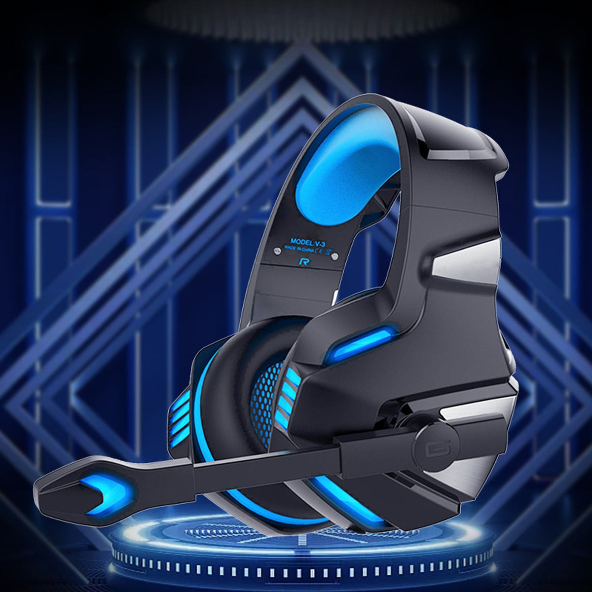 Head mounted gaming headphones RGB headphones wired headphones mobile phones computers subwoofers eprolo