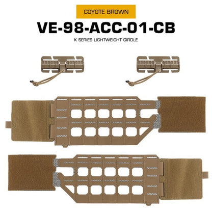 KZ Hunting Vest - Plate Carrier in Low Profile MOLLE, Quick Release, K Zero Style with Belt for Airsoft. - Smart Savvy