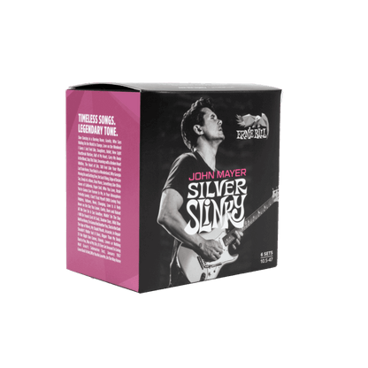 Ernie Ball John Mayer Silver Slinky Nickel Wound Electric Guitar Strings 3-Pack Tin - 10.5-47 Gauge - Smart Savvy