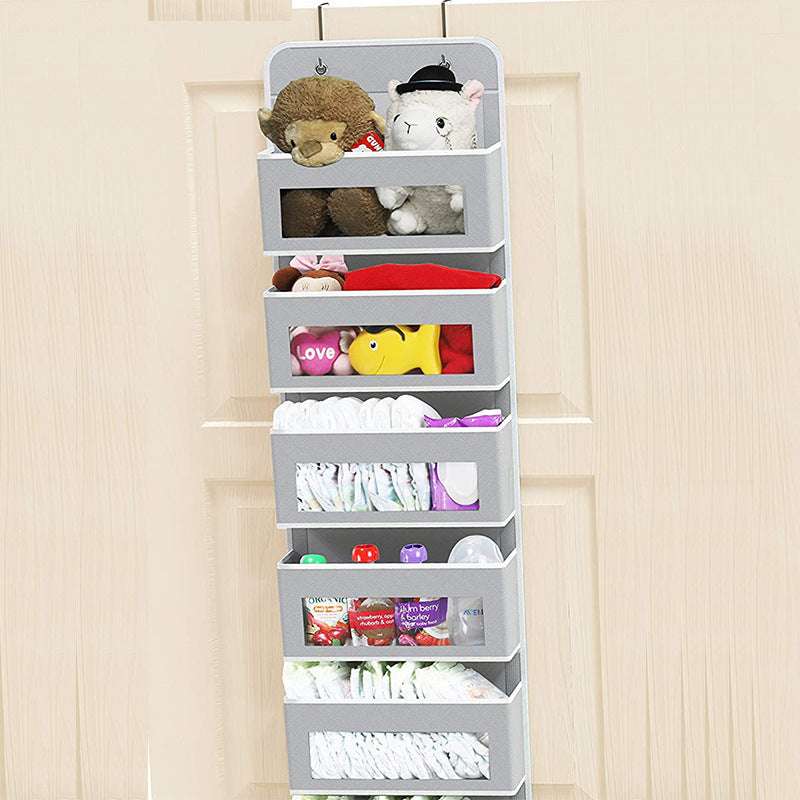 5 - Shelf Hanging Storage: Anti - Tilt, 5 large pockets. Good for bedroom, bathroom, living room (behind - door use). - Smart Savvy