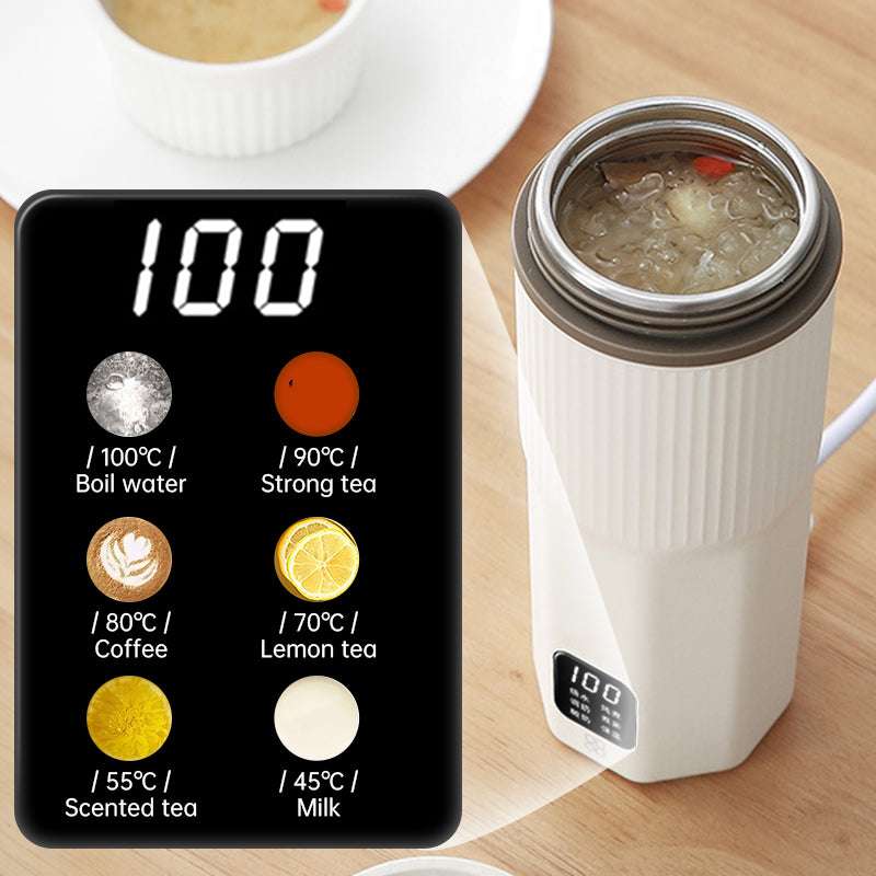 Portable Multifunctional Electric Kettle: Heating Cup, Stew Cup, Health - Preserving & Thermo Pot, Mini Travel Teapot - Smart Savvy
