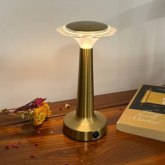LED Retro Metal Desk Lamp USB Rechargeable Touch Desk Lamp Creative Bedside Night Light eprolo