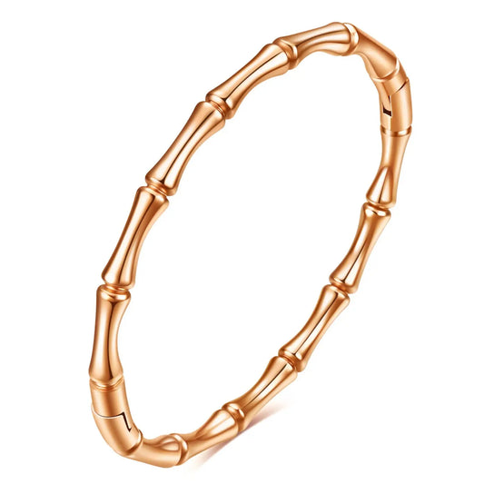 Bracelet Simple Round Bamboo Knot 5MM Stainless Steel Magnetic Bracelet - Smart Savvy