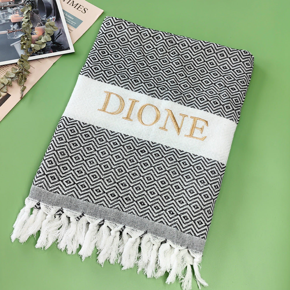 Turkish Beach Towel Striped Fringe Quick-Dry Large Size Cotton Bath Towel Multiple Styles Wholesale eprolo