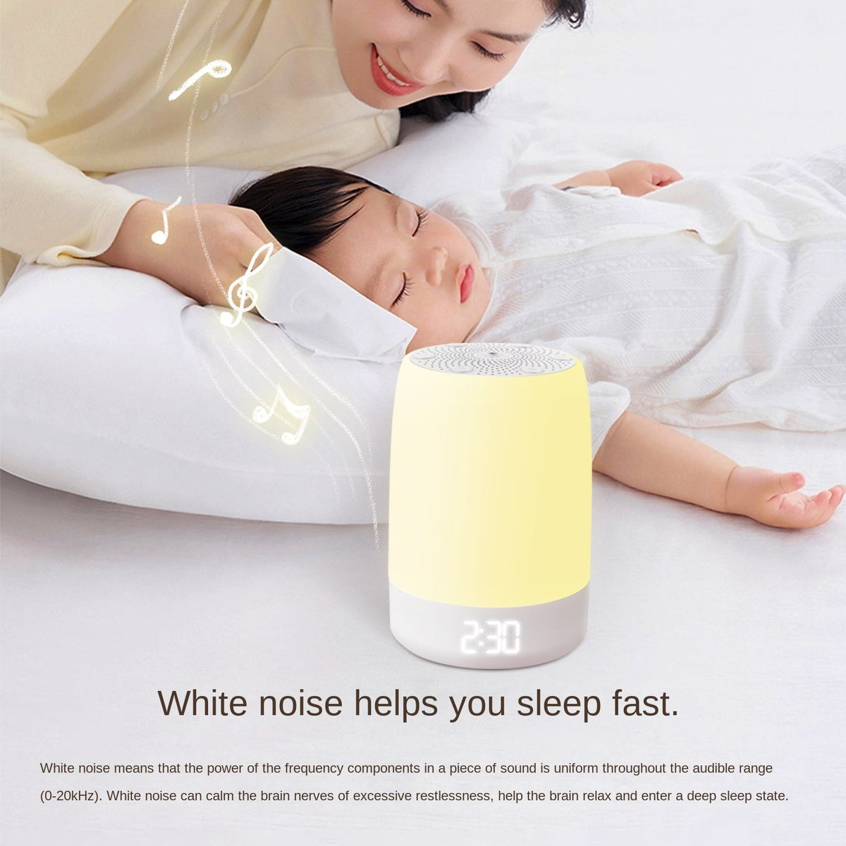 Youmian White Noise Sleep Device Breathing Atmosphere Light Music White Noise Sleep Aid Intelligent Timing eprolo
