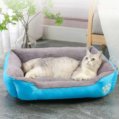New, soft, and cozy fleece pet bed. Waterproof bottom. Suitable for small, medium & large pets. Keeps pets warm. - Smart Savvy
