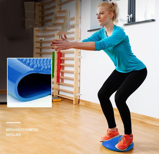 PVC Inflatable Yoga Massage Ball Fitness Yoga Balancing Ball Pad Training Cushion Stability Exercise Point Massage Mat Ball Dish eprolo
